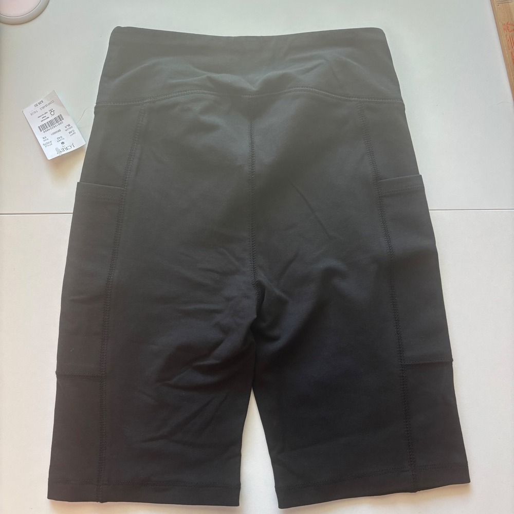 J.Crew Bike Shorts XS Black High Rise Pockets Athletic Workout‎ Activewear - Picture 6 of 6